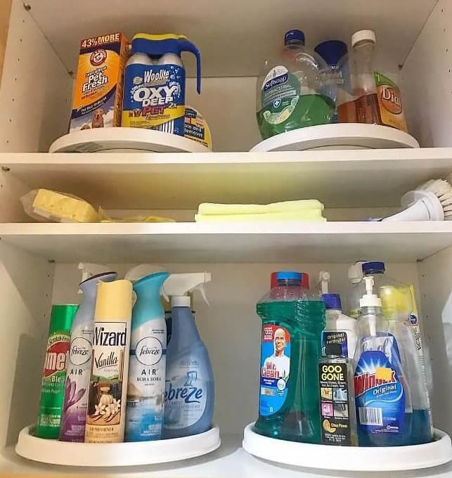 A Lazy Susan Is What Your Laundry Room Is Missing