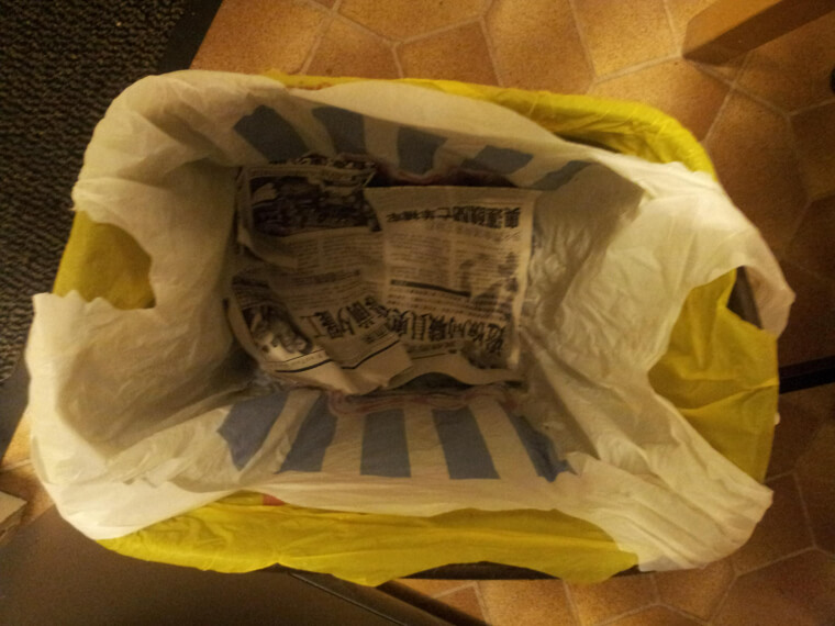 Absorb Trash Can Odors With Newspaper