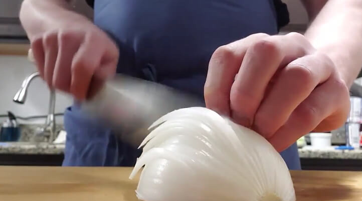 Chill Onions for Tear-Free Cutting
