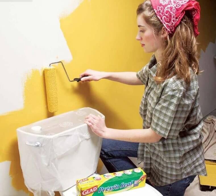 Cling Film Anything You Don’t Want Paint on