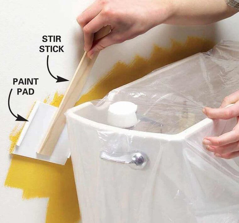 Use Paint Pads to Paint Hard to Reach Spaces