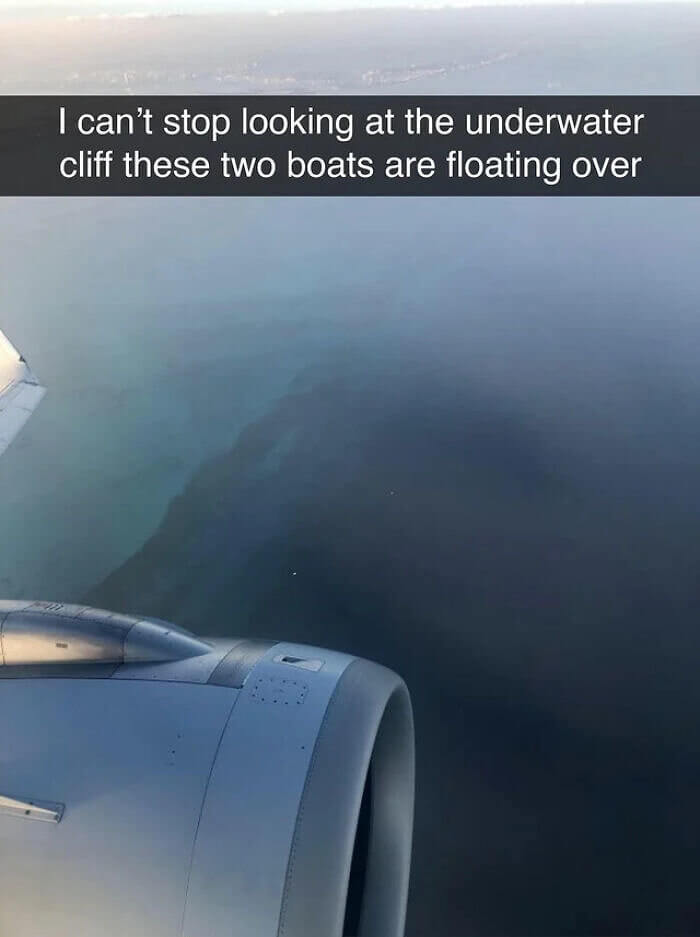 Floating Above An Underwater Void