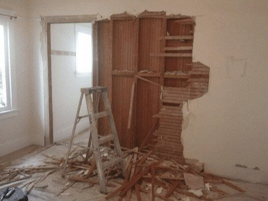 All They Wanted to Do Was Hang a Picture on the Wall - But Now They Don't Have a Wall