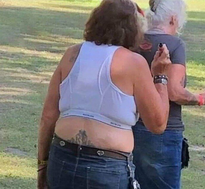 Giving Her Undergarments a New Purpose