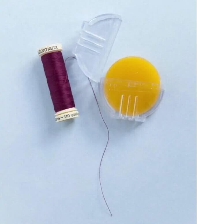 A Little Beeswax to Prevent Tangling of Threads