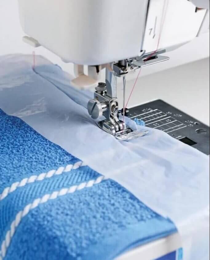 Use Plastic to Easily Sew Heavy Fabrics