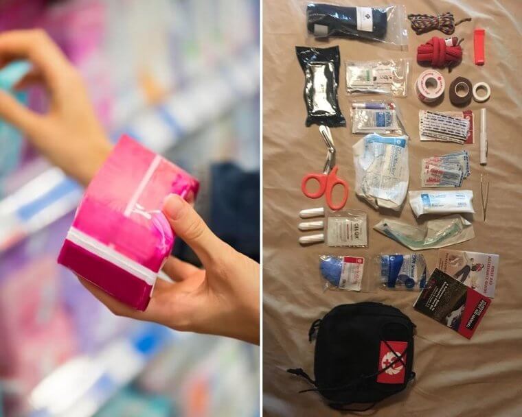 Add Period Hygiene Products to Your Emergency First Aid Kit