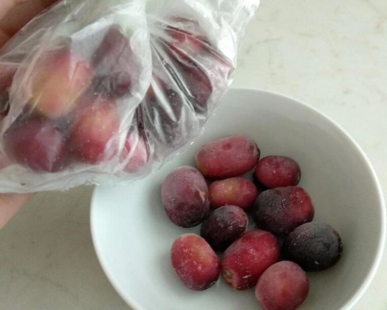 Freeze Grapes and Use Them as Ice Cubes
