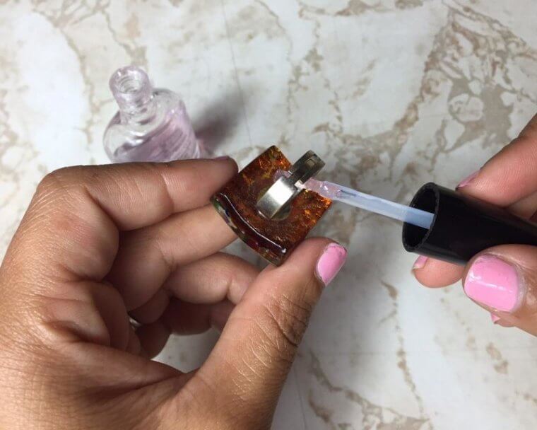 Add Nail Polish to Rings to Protect Against Green Stains