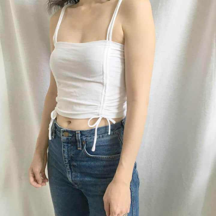 Craft a Cropped Tank With Ruched Detailing