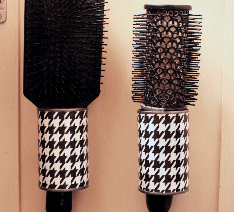 Hanging Hairbrush Storage