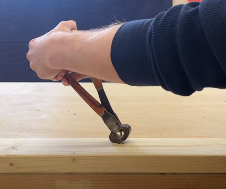 Use Locking Pliers and a Crowbar for Broken Nails
