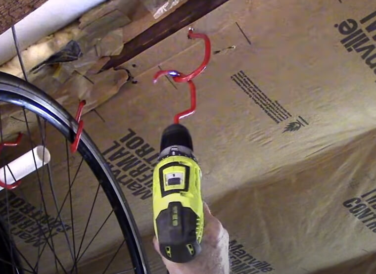 Use Hooks to Store Your Drills