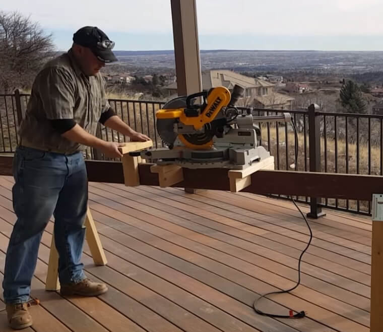 Use a Miter Saw Stand for Effortless Planing