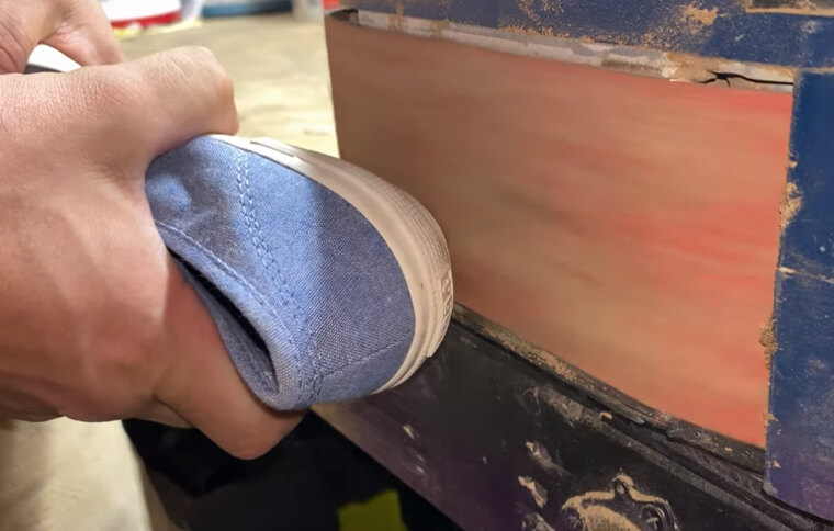 Use a Sneaker to Clean Your Sandpaper