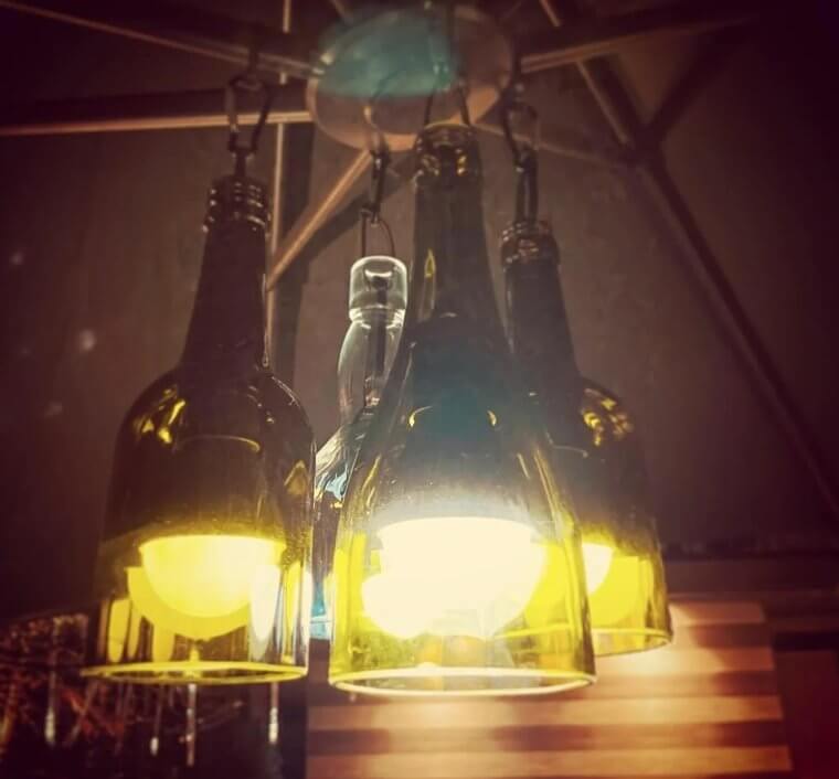 Make Lampshades Out of a Glass Bottle