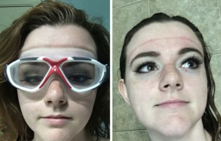 Use Goggles When You Have to Shower and You Don't Want to Ruin Your Eye Makeup