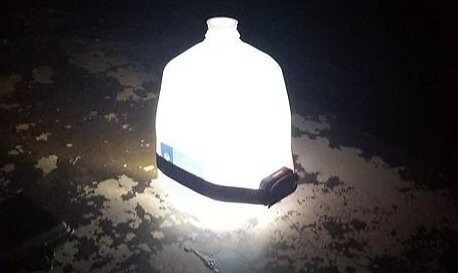 Make Your Own Camping Lamp With a Milk Carton and a Headlamp