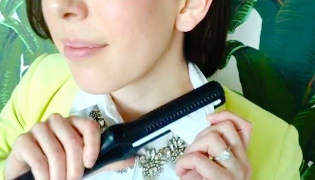 Iron Your Collars With a Hair Straightener