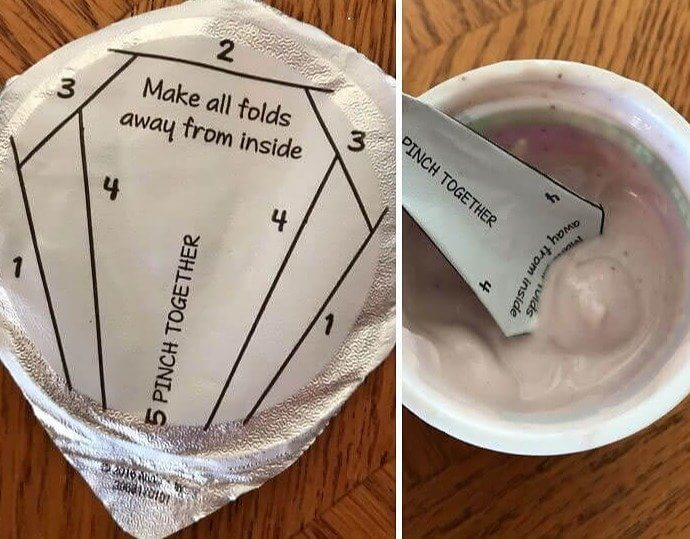 This Yogurt Lid Transforms Into a One-Time Spoon