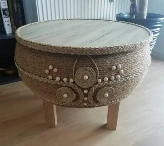A Beautiful Coffee Table From Tires