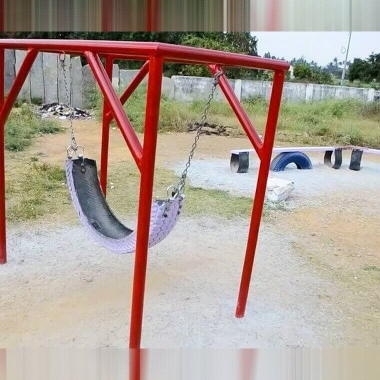 Turn Old Tires Into Kids' Hammocks