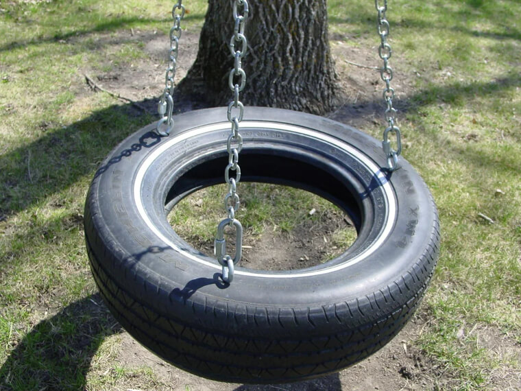 Hang Tires to Make Swings