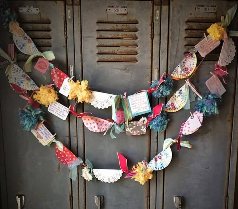 Another Unique Garland Using Cupcake Liners