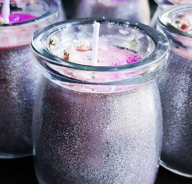 Make Atmospheric Candle Jars Using Glue And Glitter