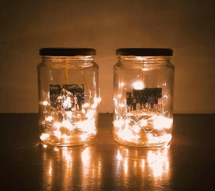 Use Fairy Light Jars To Decorate Your Room