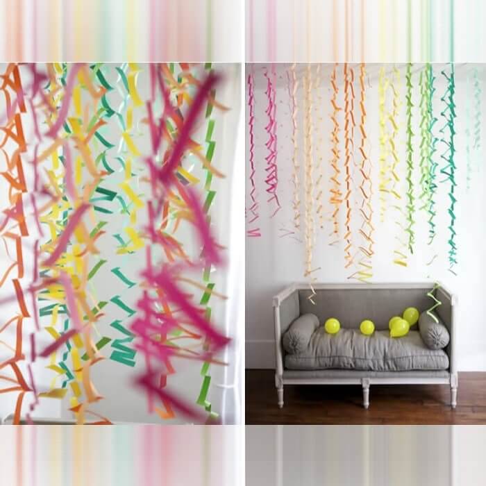 Make Colorful Paper String To Hang