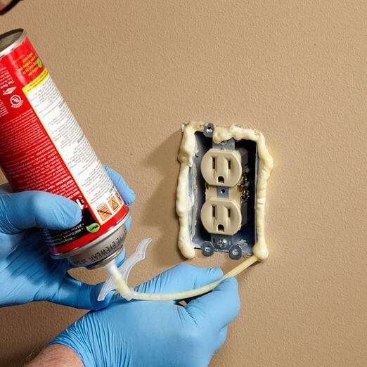 Seal Around Electrical Sockets