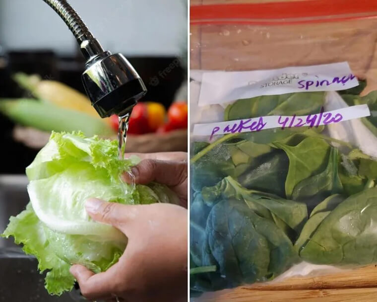 Store Produce With A Kitchen Towel