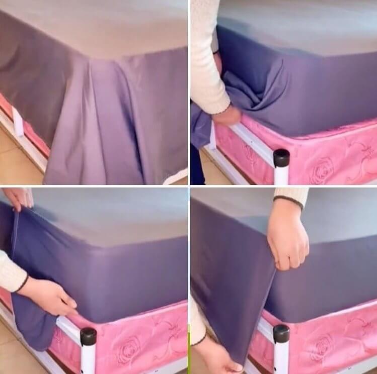 Make Your Bed Corners Ridiculously Perfect
