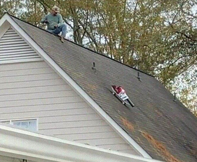 Could You Imagine Calling a Roof Cleaner and They Show up With This?