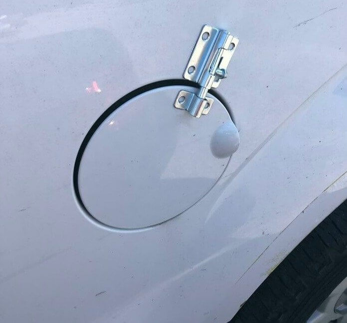 Gas Cap Wouldn't Close so They Installed a New Lock