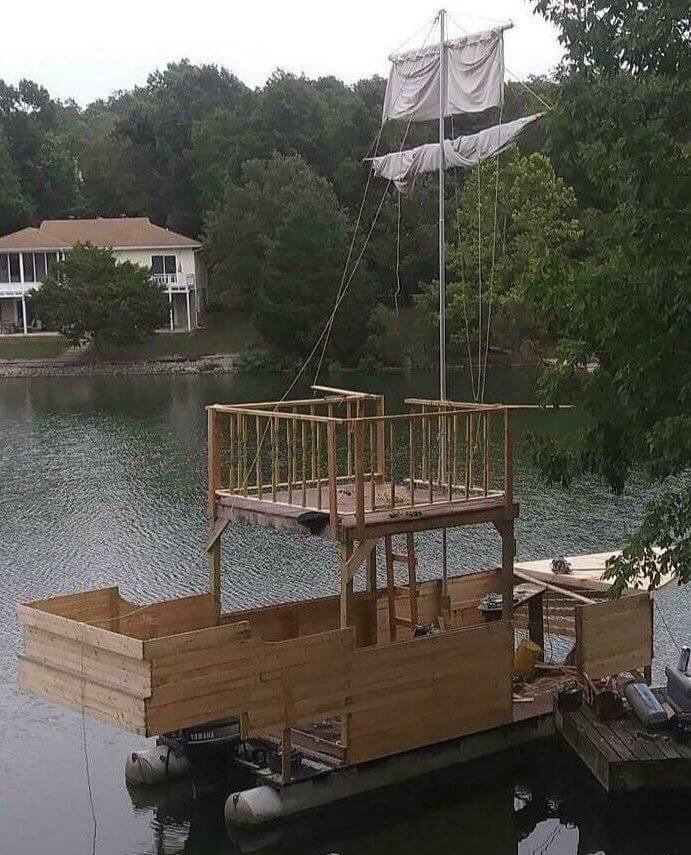 We Call This One the "suburban Pirate Ship"