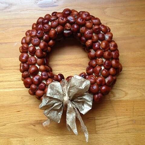Create a Wreath With a Twist by Using Chestnuts