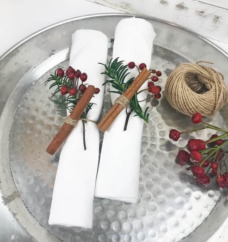 Effortless Cinnamon Stick Napkin Holders