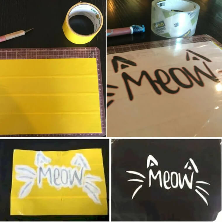 Turn Duct Tape Into Stencils