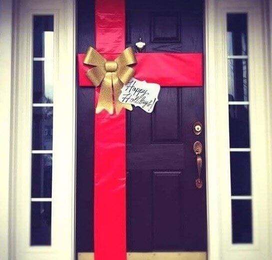 Make Your Front Door a Giant Present