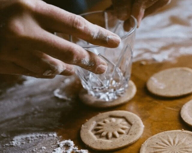 Use Glass as Cheap and Easy Cookie Molds