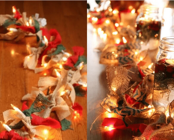 DIY Garlands With Fabric Scraps