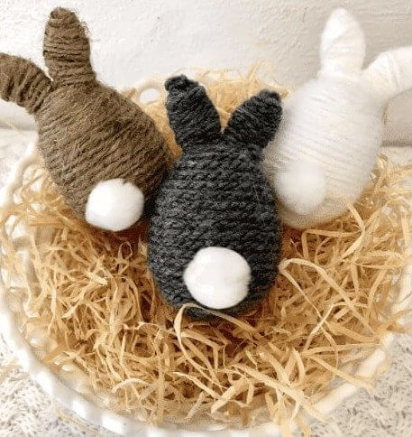Craft Some Yarn Easter Bunnies