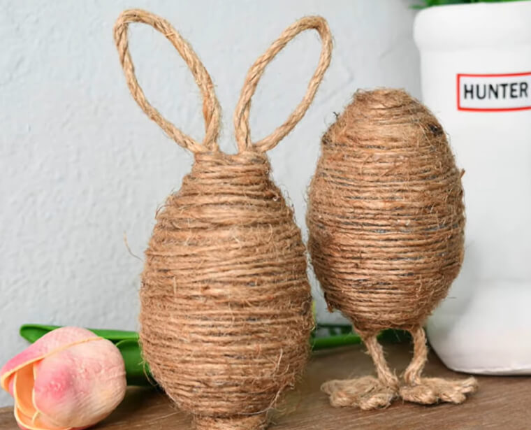 Craft Some Twine or Burlap Eggs