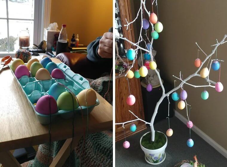 Make an Easter Egg Tree
