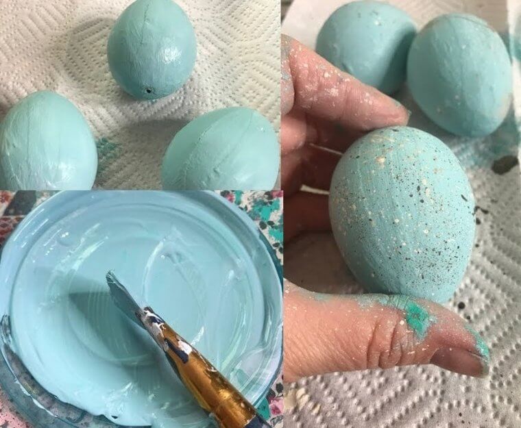 Make a Bunch of Robin Eggs Using Dye or Paint