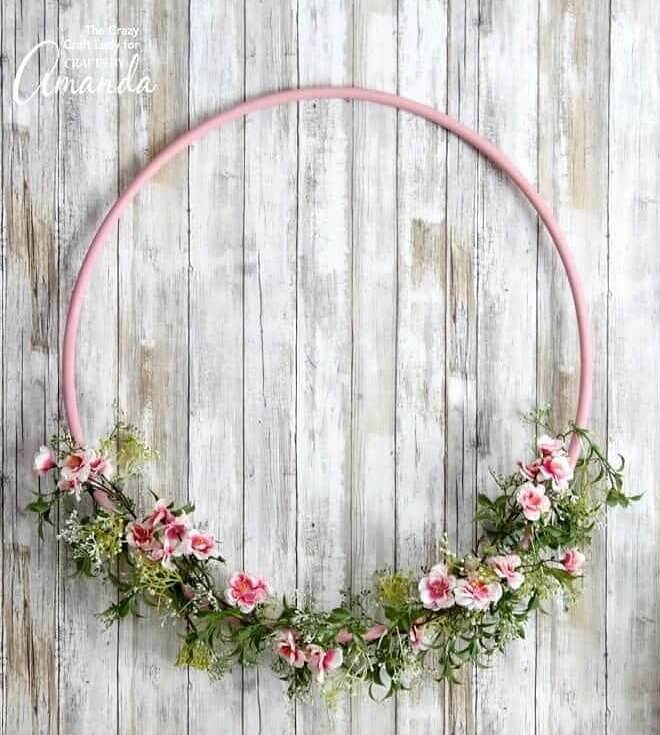 Turn a Hula Hoop Into a Wall Ornament